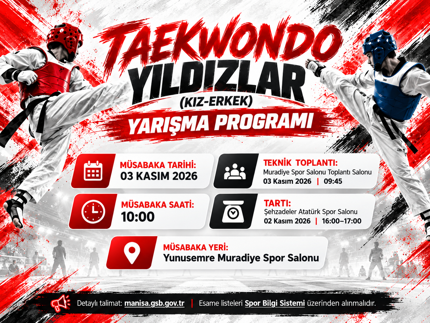 Manisa Okul Sporları Yıldızlar İl Birinciliği afişi
